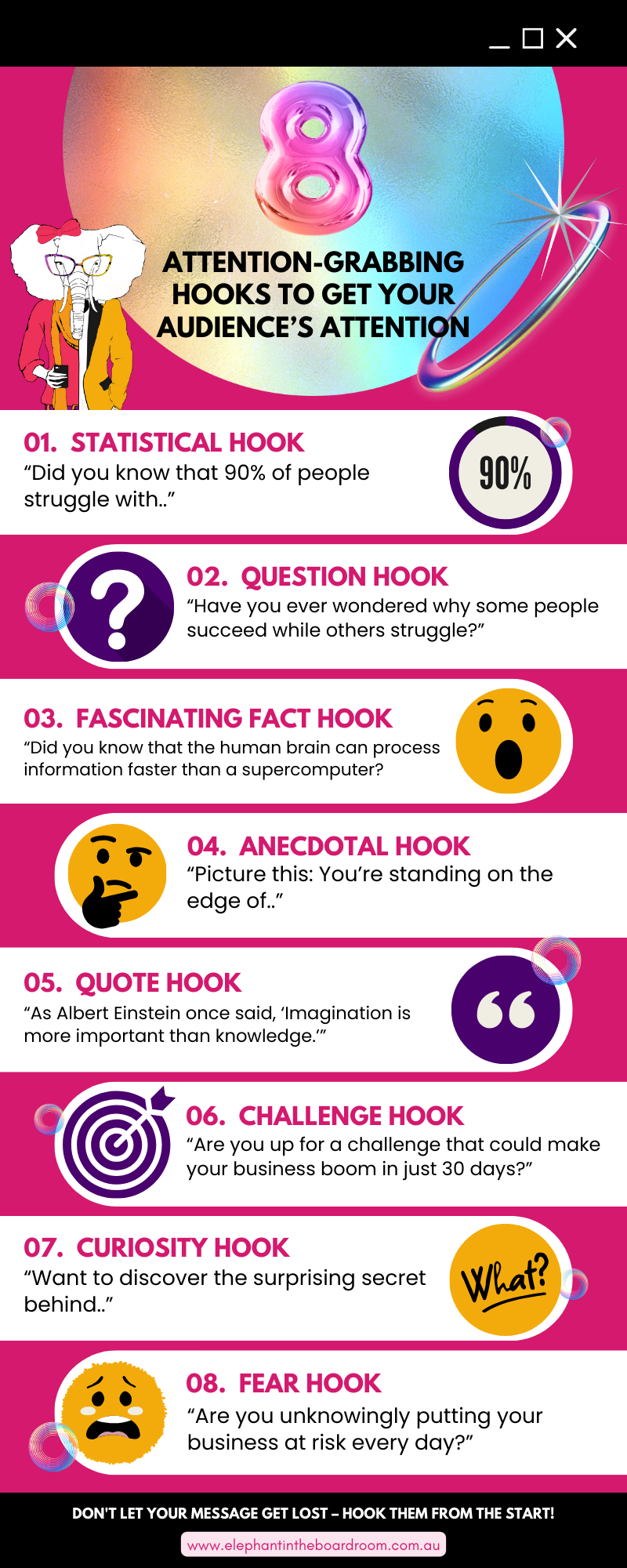 Marketing Hooks Infographics